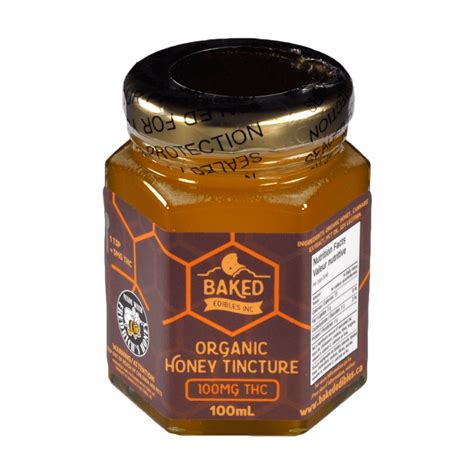 Baked Edibles Organic Honey Tincture 100mg Thc Bud Cargo