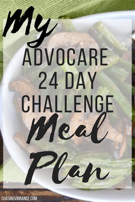 Advocare Day Challenge Meal Plan Great Meal Ideas For The Advocare