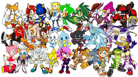 Drawing All Sonic The Hedgehog Characters Rdrawing