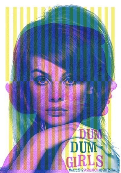 Dum Dum Girls Graphic Design Typography Graphic Design Posters