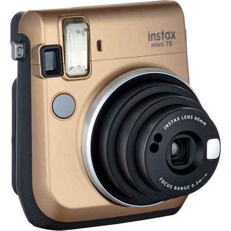 Instax Mini 70 Polaroidkamera I Guld Köp Den Hos Brunos Bildverkstad Ab