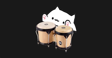 Cute Funny Bongo Cat Bongo Cat Meme T Shirt Teepublic