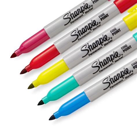 Fine Point Permanent Burst Markers Set Assorted Colors Art Pen 24 Pack