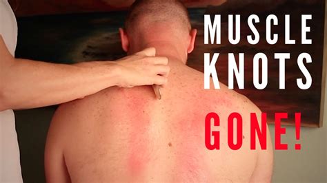 how to get a knot out of your back massage