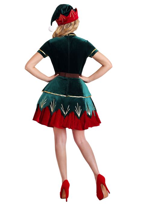 Ladies Deluxe Holiday Elf Costume