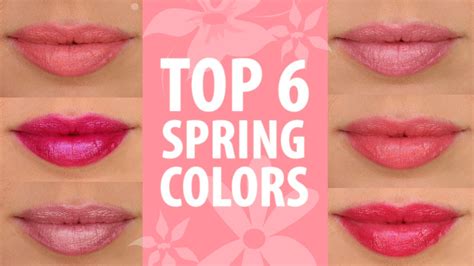 My Top 6 Favorite Lipsticks For Spring Youtube