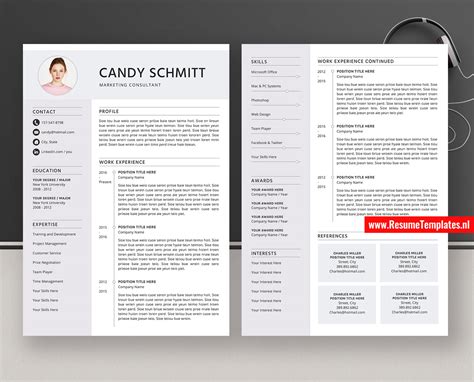 4+ years of experience in pearsons university in managing the student's curriculum activities. Modern CV Template / Resume Template for MS Word ...