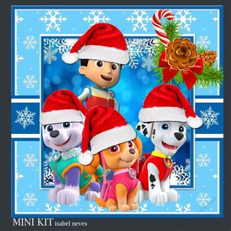 Christmas Paw Patrol 3 By Isabel Neves Mini Kit Includes Card Front