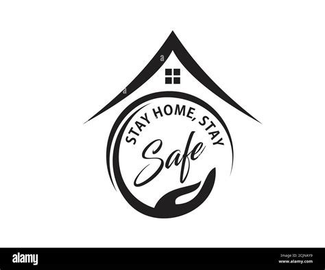 A Vector Illustration For Stay At Home Stay Safe Campaign Stock Vector