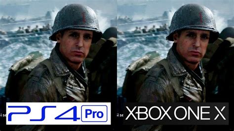 Call Of Duty Wwii Xbox One X Vs Ps4 Pro 4k Graphics Comparison
