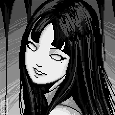 Practicing Pixel Art Using Junji Ito As Reference I Made These Icons
