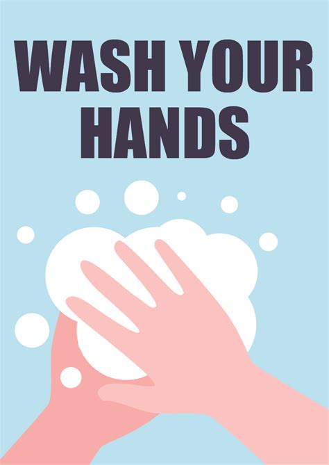 Wash your hands 3 | 🖨️ 100+ FREE Powerpoint Poster Templates ...