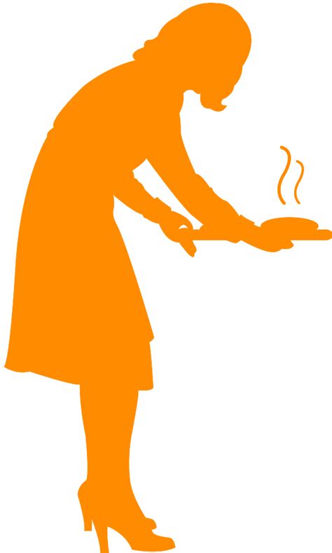 Woman Cooking Silhouette Free Vector Silhouettes
