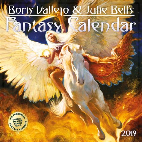 Boris Vallejo And Julie Bells Fantasy Wall Calendar 2019 Other