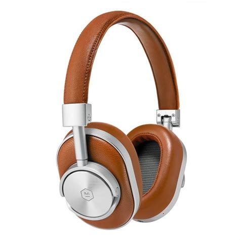 Master And Dynamic Silver And Brown Mw60 Wireless Over Ear Headphones Mw60s2
