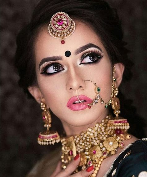 Mãđhű For More Pics Follow Indian Bridal Makeup Bridal Nose Ring