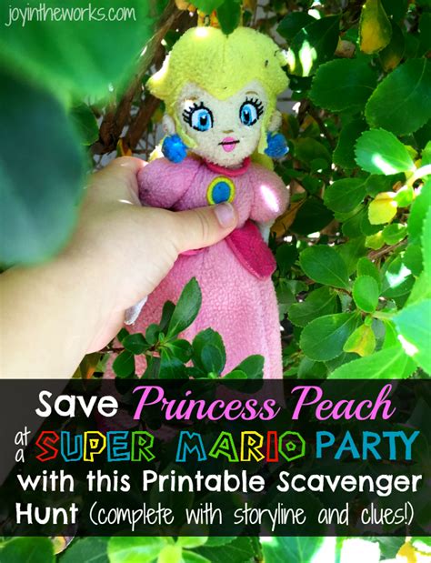 Save Princess Peach Scavenger Hunt Joy In The Works
