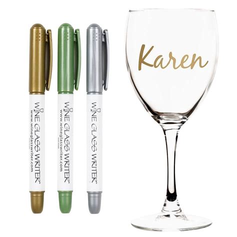 Wine Glass Writers Wine Glass Markers Diy Wine Glasses Wine Glass