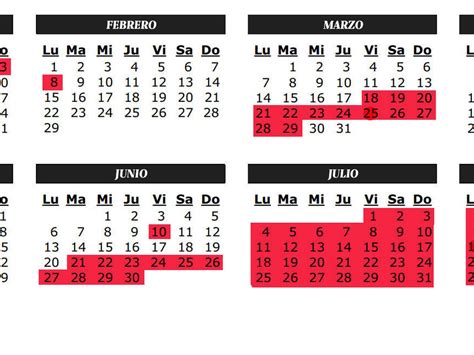 Vacaciones Calendario Escolar De La Comunidad De Madrid Vacaciones De