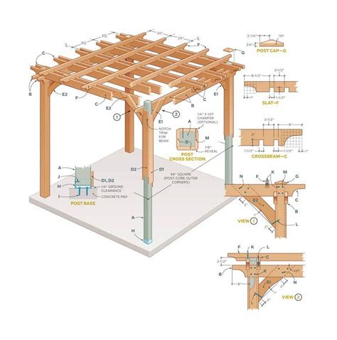 Get started on building your own gazebo by using this guides set of diagrams and instructions and you'll be enjoying the shade in no time. How to Build Your Own Pergola | Garden Building Blogs | Lawsons | Pergola plans diy, Pergola ...