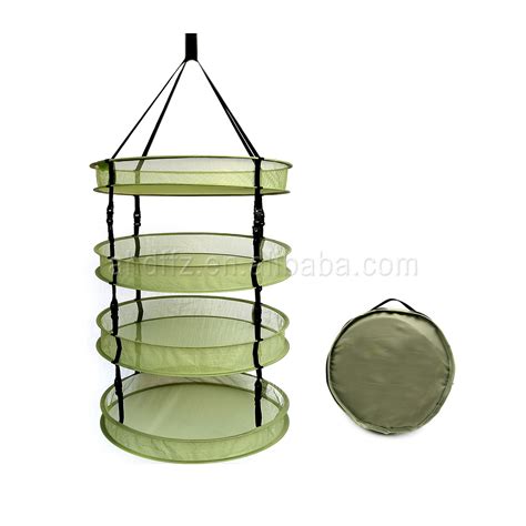 4 Layer Collapsible Mesh Hanging Herb Dry Drying Net Rack