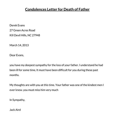 36 Heartfelt Condolence Letter Samples How To Write