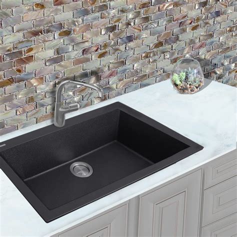 Nantucket Sinks Pr3020dmbl 30 Inch Dual Mount Granite Composite Kitchen