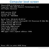 Images of Dell Computer Will Not Boot