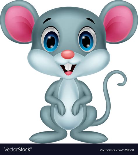 Cute Mouse Cartoon Royalty Free Vector Image Vectorstock