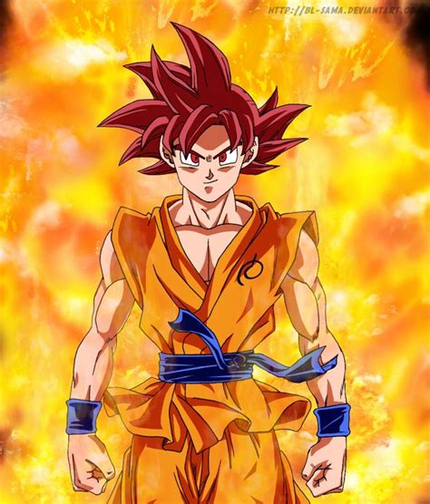 Goku Sjj Dios Rojo Anime Dragon Ball Super Dragon Ball Super Goku