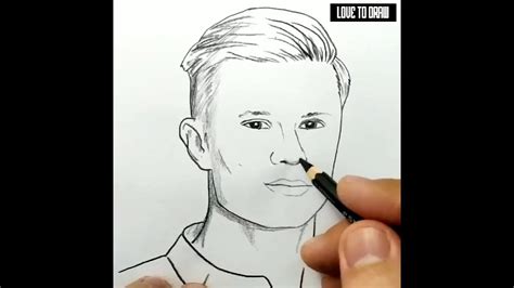 Very Easy How To Draw Erling Haaland Learn Drawing Tutorial Youtube