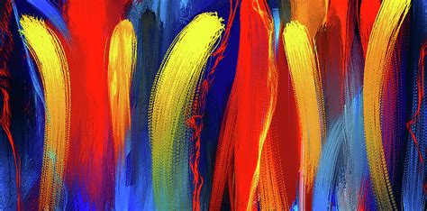 Be Bold Primary Colors Abstract Art Painting By Lourry Legarde Pixels