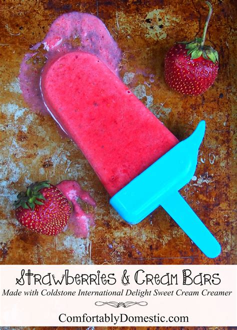 Frozen Strawberry Fruit Bars Recipe