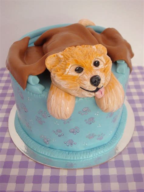 Butter Hearts Sugar Puppy Dog Cake