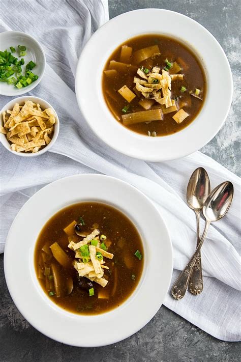 Made with homemade wonton strips. Best Instant Pot Hot & Sour Soup - Must Love Home