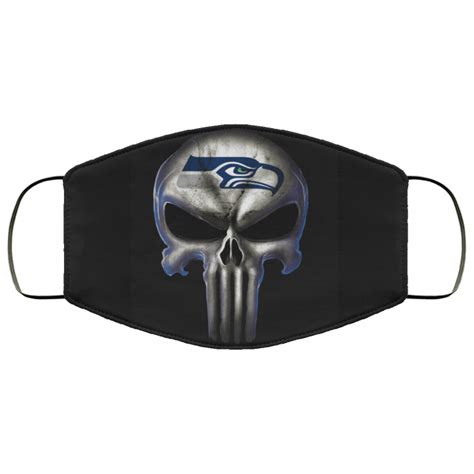 Seattle Seahawks The Punisher Mashup Face Mask
