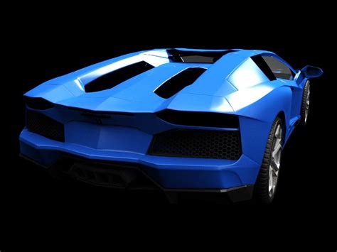 Animated Lamborghini Aventador 3d Model Maya Files Free