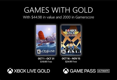 Xbox Games With Gold For October 2022 Pureinfotech