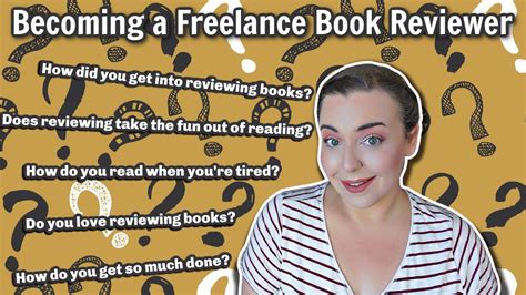 How I Became A Freelance Book Reviewer Qanda Part 3 Youtube
