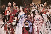 1858 Queen Victoria and her family at her daughter Princess Royal ...