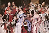 1858 Queen Victoria and her family at her daughter Princess Royal ...