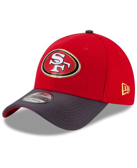 Ktz San Francisco 49ers Gold Collection On Field 39thirty Cap In Red