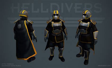 Helldivers Tactical Armor Equipo De Combate Diseño De Personajes