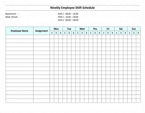 Production Work Schedule Template Cards Design Templates