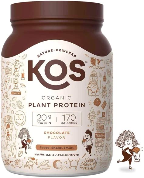 Best organic protein powders buying guide. KOS Organic Plant Based Protein Powder