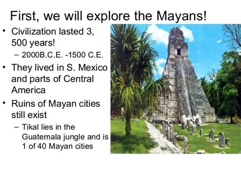 Topic Chapter 23 History Mayans Intro