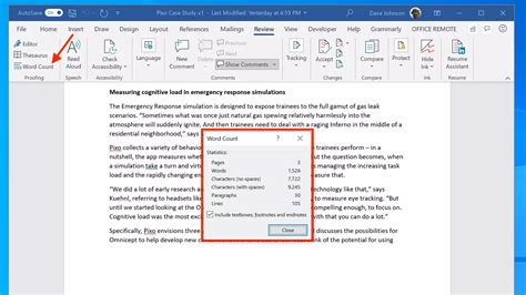 How To Get A Character Count In A Microsoft Word Document Business