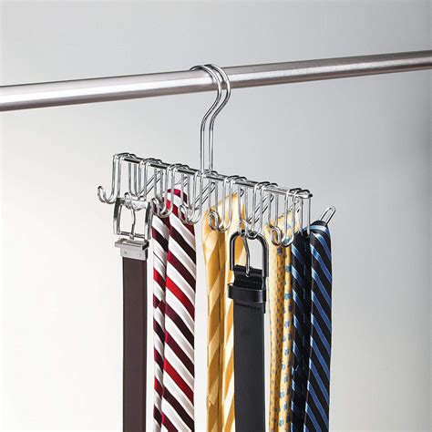 Idesign Classico Metal Tie Hanger Hanging Closet Organization Storage
