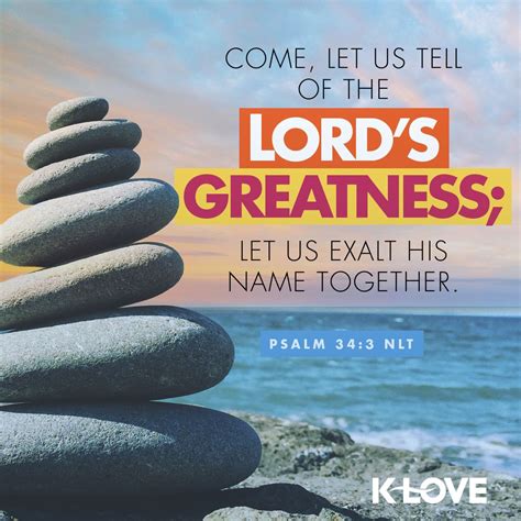 Come Let Us Tell Of The Lords Greatness Let Us Exalt His Name