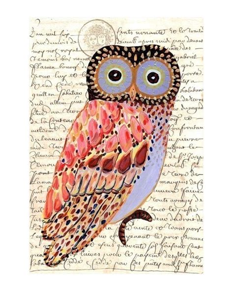 Pin By Allison Posada On Hoot Whimsical Owl Owl Painting Owl Art